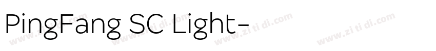 PingFang SC Light字体转换